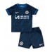Tanie Strój piłkarski Chelsea Koszulka Wyjazdowej dla dziecięce 2023-24 Krótkie Rękawy (+ szorty)